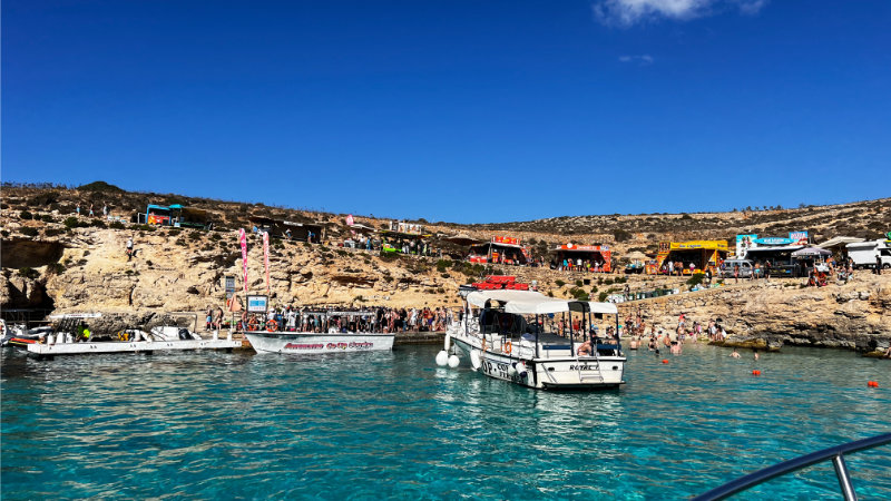 Taksówka wodna z Mgarr (Gozo) do Blue Lagoon (Comino) - powrót na Gozo